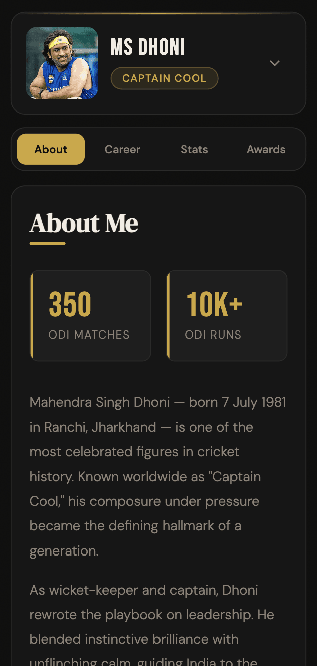 MS Dhoni | Captain Cool Tribute